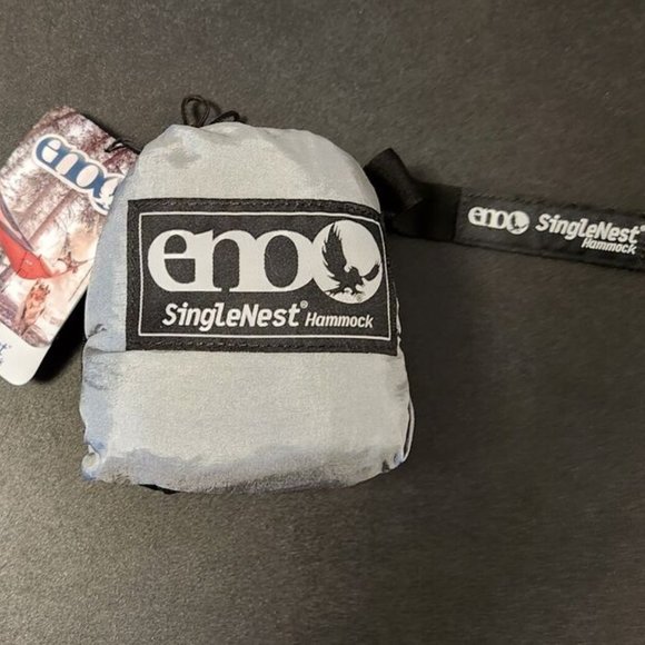 ENO Other - Eno SingleNest Single Hammock Green and Grey Includes Aluminum Carabiners
